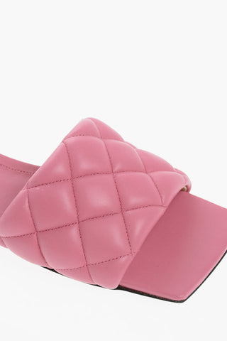Sliders in Pelle Trapuntata con Suola in Cuoio