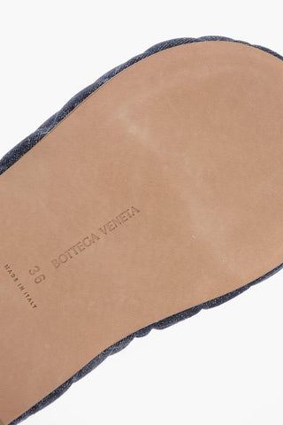 Quilted Denim Padded Sliders