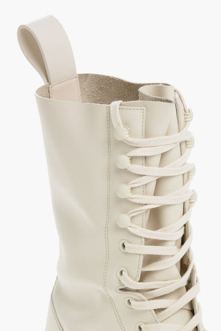 Lace-up LUG Leather Combat Boots with Carrion Sole
