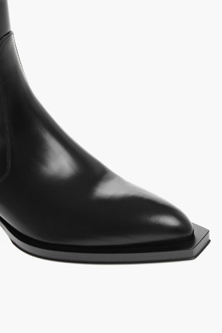 Leather OSAKA Western Booties with Elastic Inserts