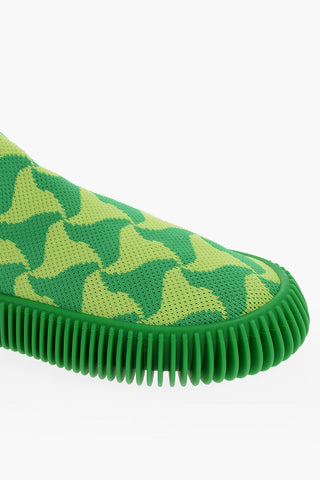 Sneakers Slip On WAVY con Motivo Geometrico