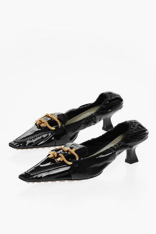 Brass Clamp MADAME Patent Leather Pumps 4cm