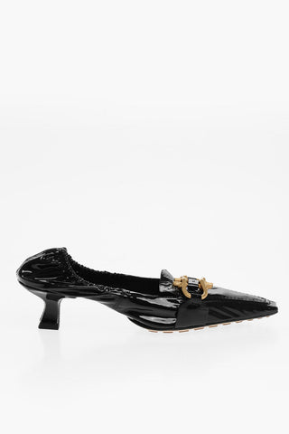 Brass Clamp MADAME Patent Leather Pumps 4cm