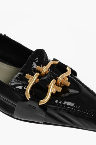 Brass Clamp MADAME Patent Leather Pumps 4cm