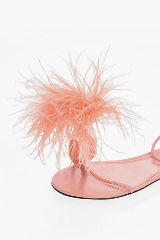 Feathered WONDERBIRD Flat Thong Sandals