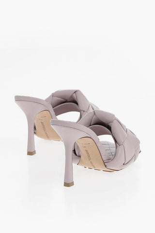 Mules Open Toe LIDO in Pelle Intrecciata 9cm
