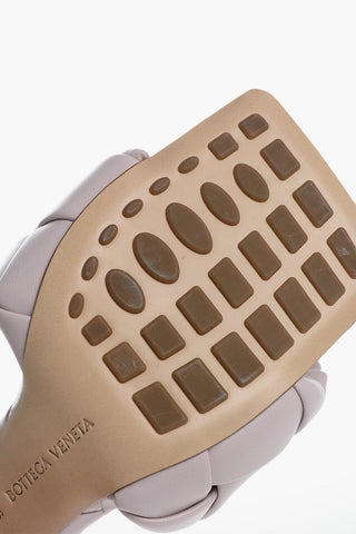 Mules Open Toe LIDO in Pelle Intrecciata 9cm