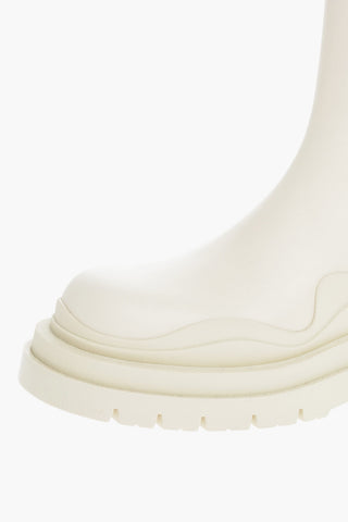 Leather TIRE Mid Chelsea Boots