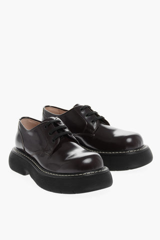 Platform Sole OXIDE Leather Derby Shoes