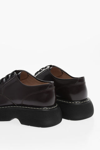 Platform Sole OXIDE Leather Derby Shoes