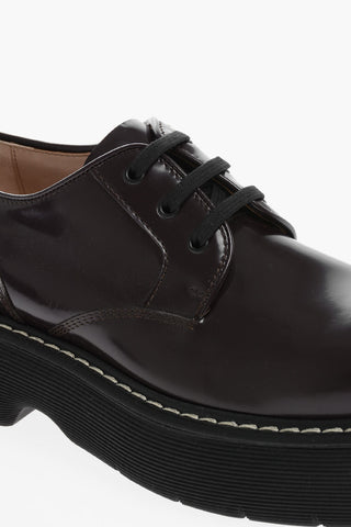 Platform Sole OXIDE Leather Derby Shoes