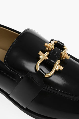 Leather MONSIEUR Loafers with Double Buckle