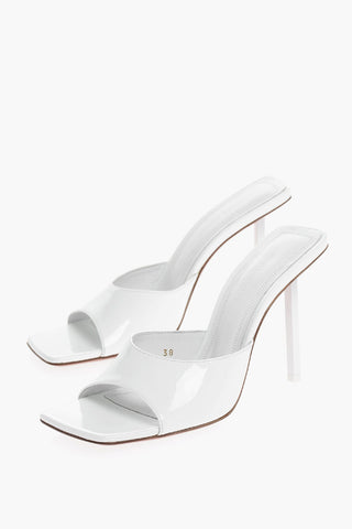 Patent Leather LAURA Open Toe Mules 11cm