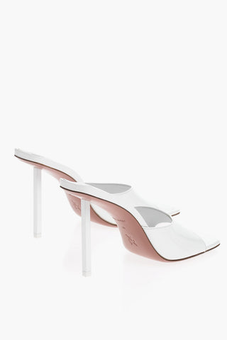 Patent Leather LAURA Open Toe Mules 11cm