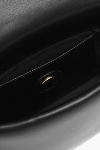 LOVE Faux Leather Crossbody Bag with Gold Chain