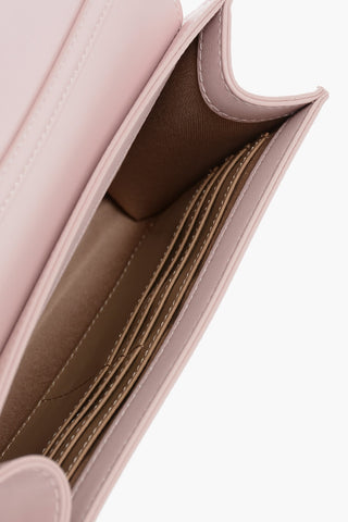 LOVE Faux Leather Crossbody Bag with Metal Chain