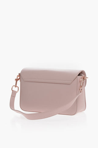 LOVE Kunstleder-Tasche mit Metall-Logo und abnehmbarem Schulterriemen