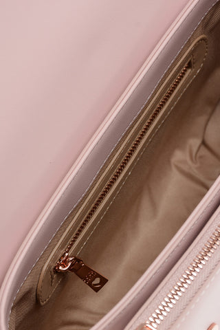 LOVE Kunstleder-Tasche mit Metall-Logo und abnehmbarem Schulterriemen