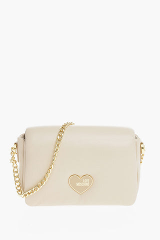 LOVE Borsa a Spalla PUFFY Imbottita in Ecopelle con Catena Dorata