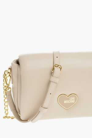 LOVE Borsa a Spalla PUFFY Imbottita in Ecopelle con Catena Dorata
