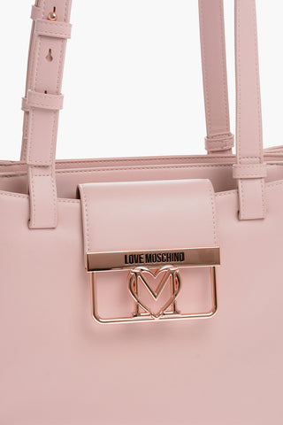 LOVE 3 Compartment Faux Leather Tote Bag