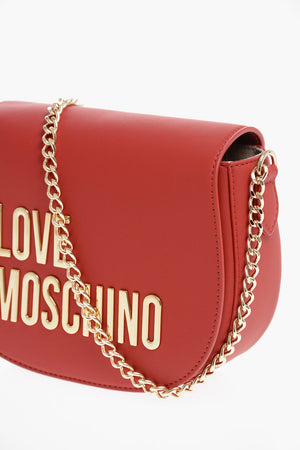 LOVE Borsa a Tracolla in Ecopelle con Dettagli Dorati