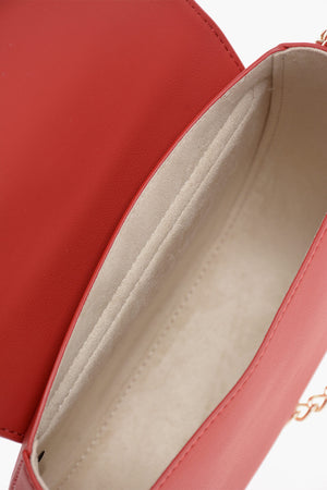 LOVE Eco Leather Shoulder Bag with Gold Details
