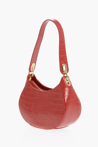 LOVE Borsa Hobo in Ecopelle Effetto Coccodrillo con Cuore Dorato