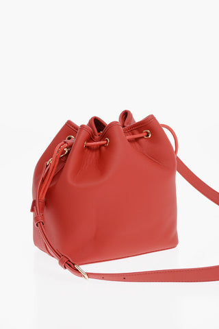 LOVE Borsa a Secchiello in Ecopelle con Maxi Logo Dorato