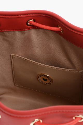 LOVE Borsa a Secchiello in Ecopelle con Maxi Logo Dorato