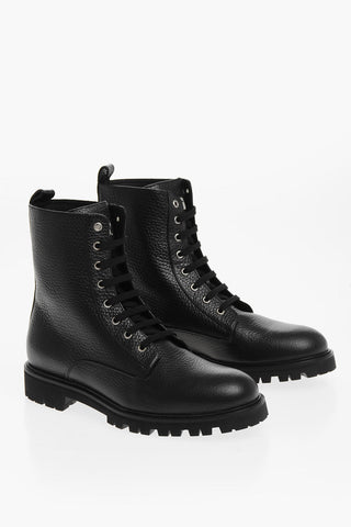 Leather Boots Low Flat stars Studs