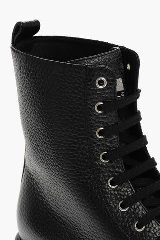 Leather Boots Low Flat stars Studs