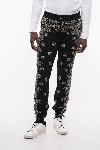 Paisley Print Cotton Joggers