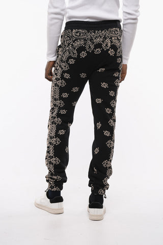 Paisley Print Cotton Joggers