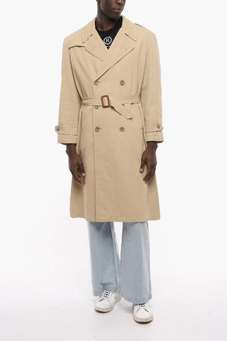 Lined Double-breasted Trench with Belt
