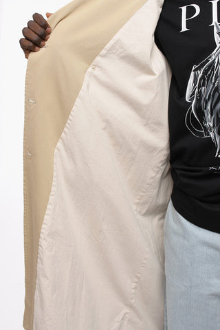 Lined Double-breasted Trench with Belt