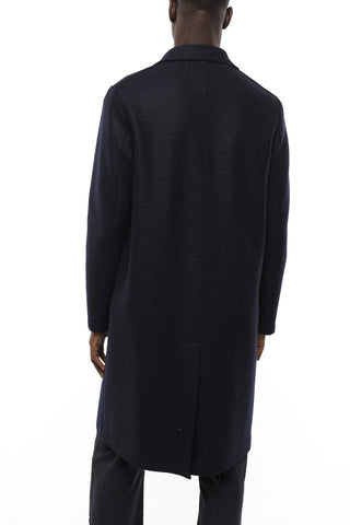 Cappotto Sfoderato in Lana con Tasche con Aletta