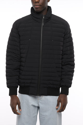 ACTIVE FLEX Zip Closure Quilted Bomber Jacket 