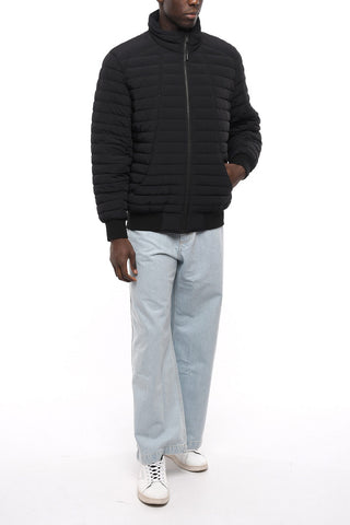 ACTIVE FLEX Zip Closure Quilted Bomber Jacket 