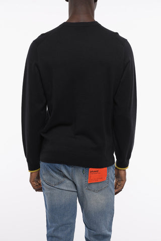 PS Crew Neck HAPPY Wool and Cotton Sweater