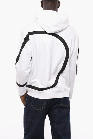 Brushed Cotton Hoodie with Printed Maxi Monogram