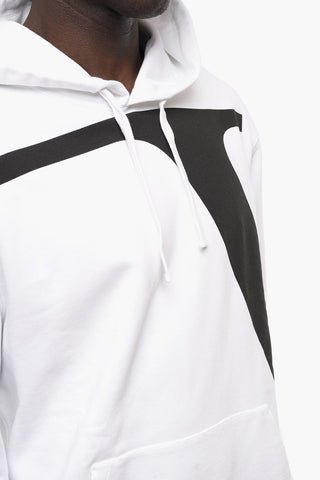 Brushed Cotton Hoodie with Printed Maxi Monogram