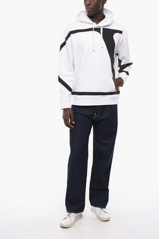 Brushed Cotton Hoodie with Printed Maxi Monogram