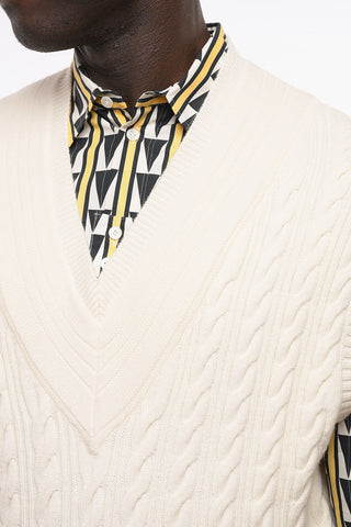 Gilet in Maglia Aran 
