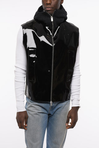 Gilet in Eco-vernice EXPEDITION con Cappuccio