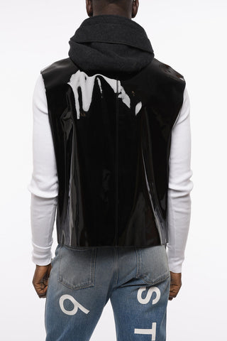 Gilet in Eco-vernice EXPEDITION con Cappuccio