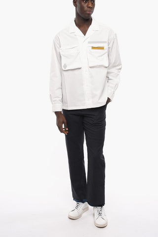 Overshirt in Nylon con Doppio Taschino