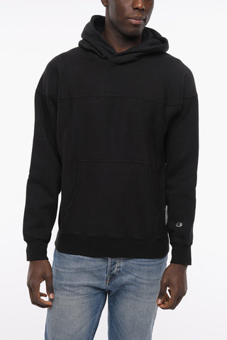 Ecological Cotton Blend Monochrome Hoodie