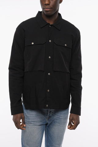 Overshirt Utility con Bottoni Automatici