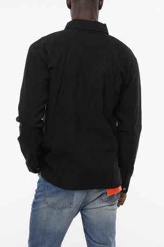 Overshirt Utility con Bottoni Automatici